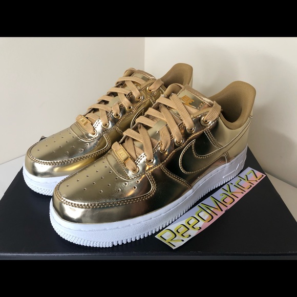 nike air force 1 gold womens